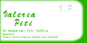 valeria piti business card